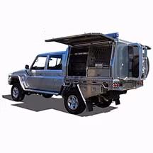 Vassoio Ute in alluminio doppio/singolo/extra e cassetta degli attrezzi con tettuccio per camioncino