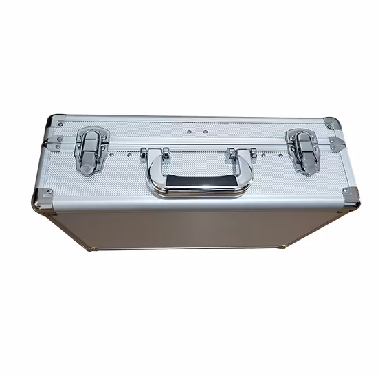 Valigette portadocumenti in alluminio da lavoro personalizzate in metallo argentato di piccole dimensioni con prezzo di fabbrica